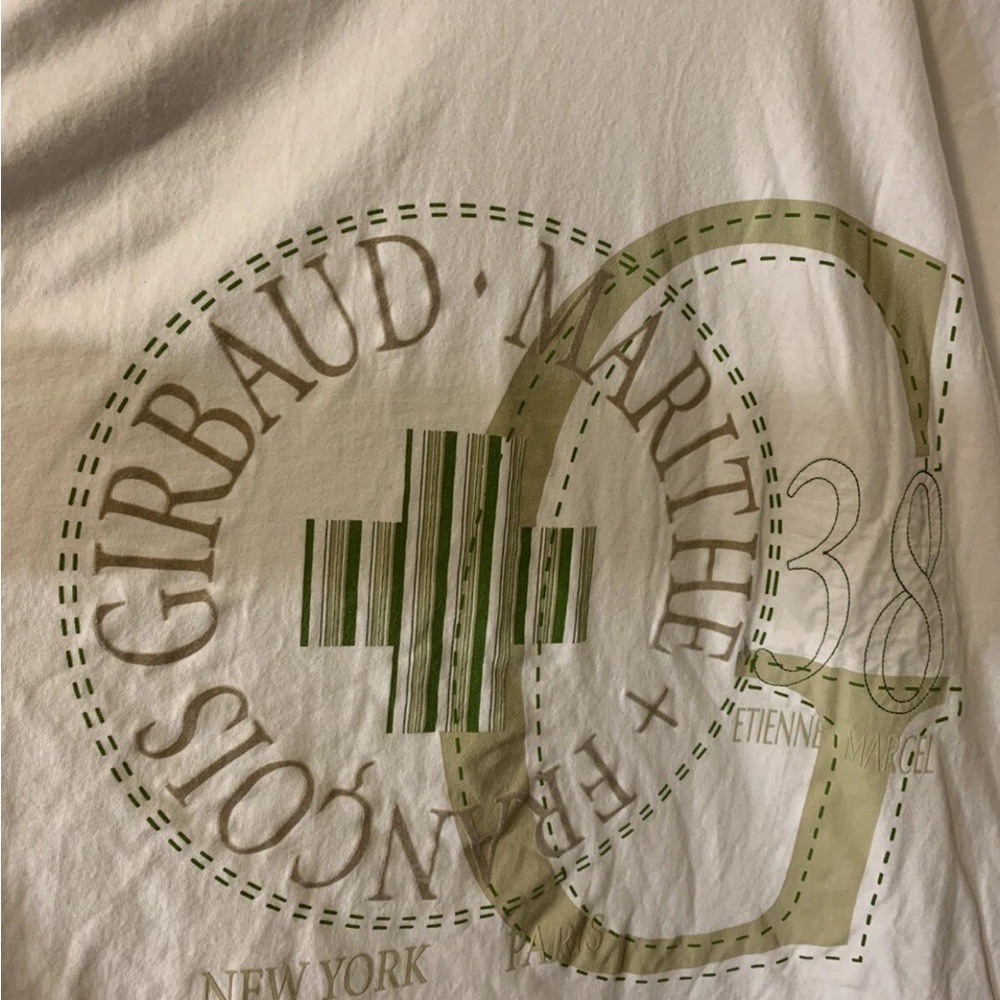 Marithe Francois Girbaud White Graphic Tee‎
